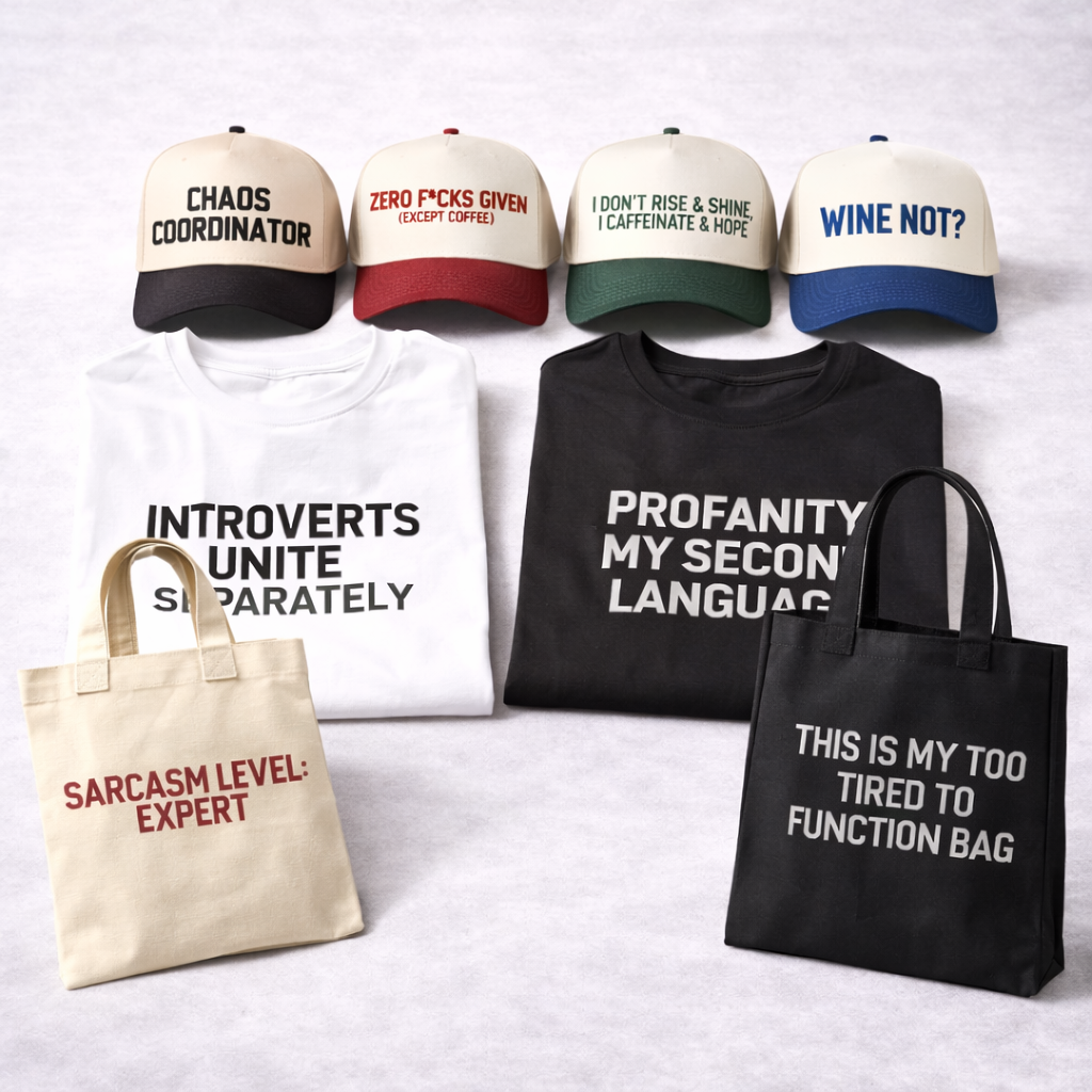 Pre-Designed Merch Ready to Print
