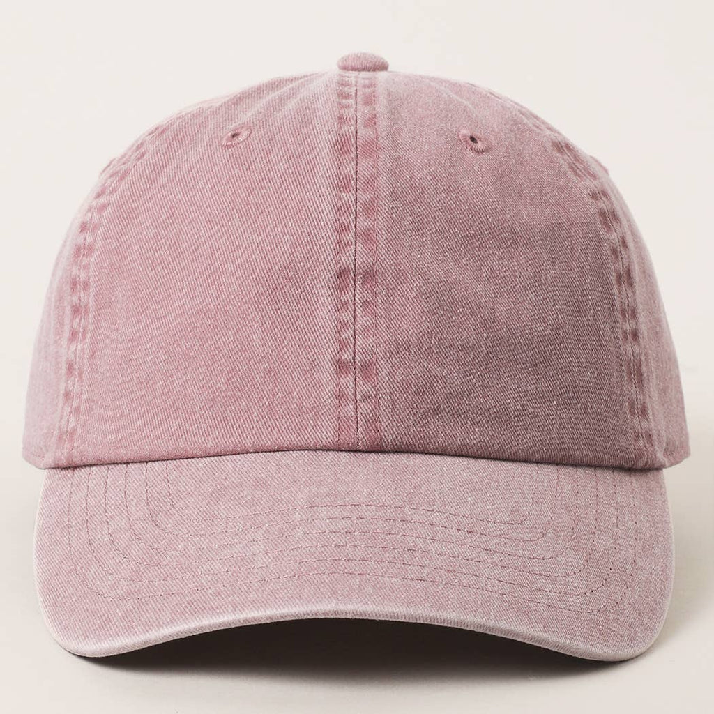 Pastel Tone Pigment Dyed Cotton Baseball Dad Cap