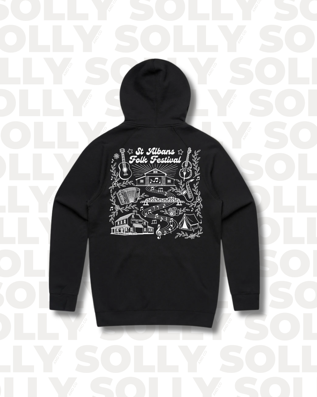 St Alban's Folk Festival - Unisex Zip Hoodie
