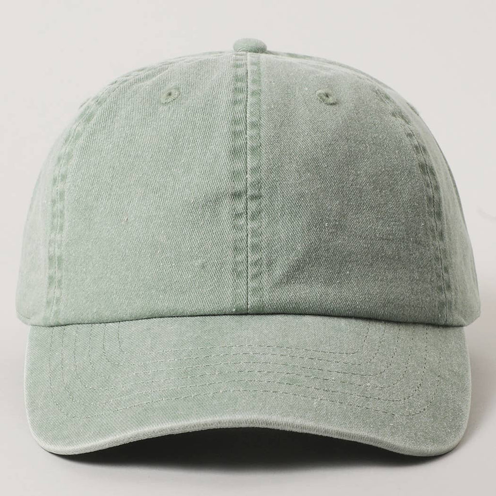 Pastel Tone Pigment Dyed Cotton Baseball Dad Cap