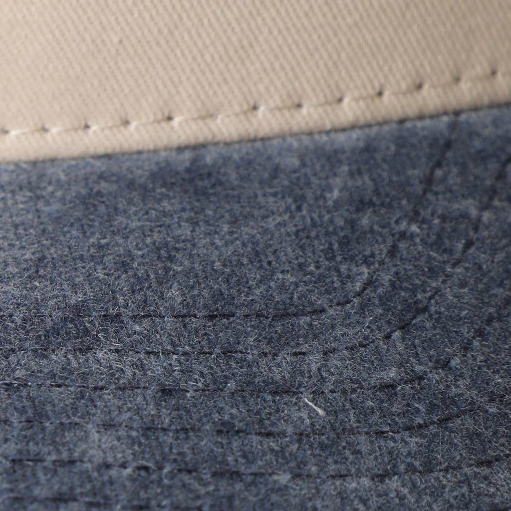 Two-Tone 5-Panel Trucker Hat with Vintage Washed Brim
