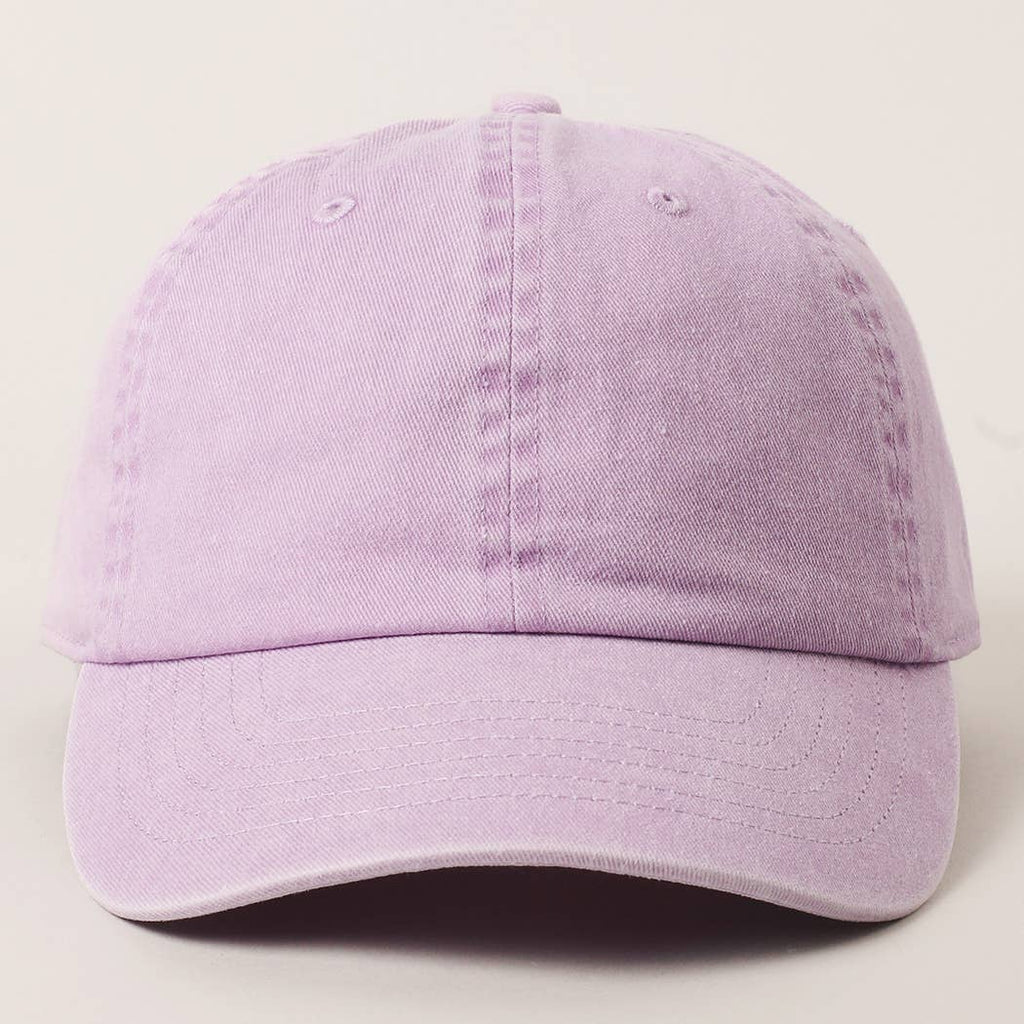 Pastel Tone Pigment Dyed Cotton Baseball Dad Cap
